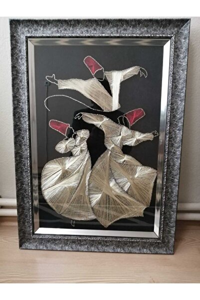 dekorasyonsepetim Filografi Tablo 3 lü Mevlana