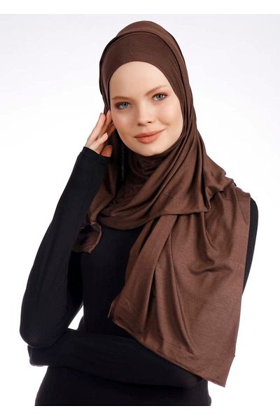 Ecardin Ανοιχτό καφέ Lycra Practical Comfortable Shawl - St 277