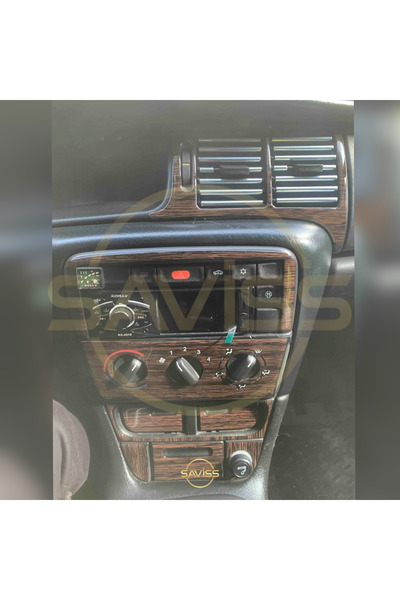 Saviss Opel Vectra B uyumlu Özel desen Koyu Meşe FULL set maun kaplama,Konsol...