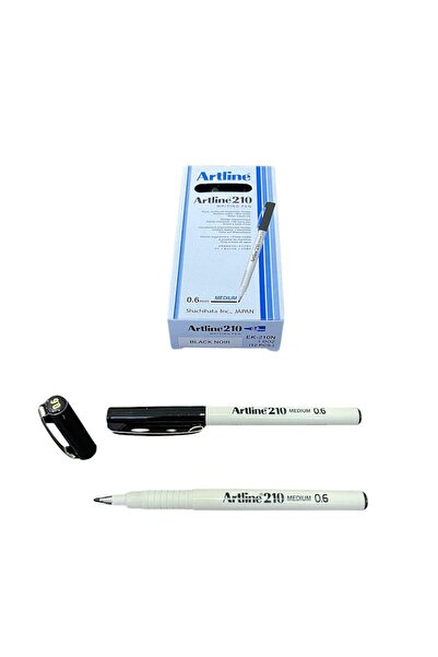 artline 210 Keçe Uçlu Kalem 0.6mm İmza Ve Yazı kalemi 12 ' li ( 1 KUTU )