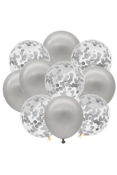 DÜVENCİ TİCARET Set of 10 Confetti Balloons