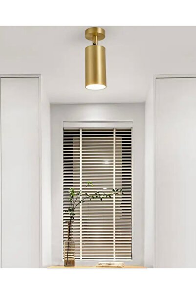 burenze Modern Avize Tavana Sıfır Plafonyer GU-10 duy Eskitme Gold Avize