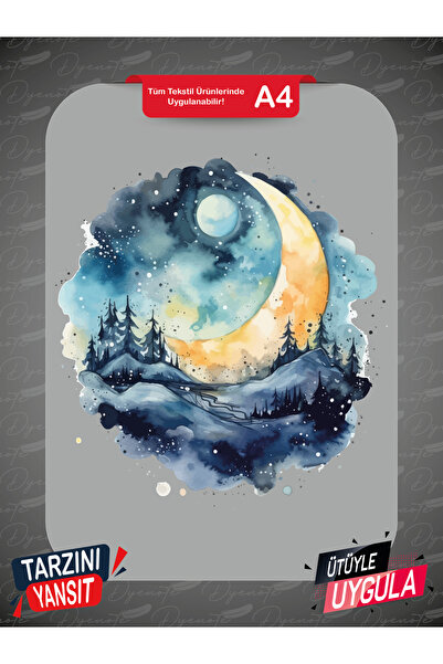 DYENOTE A4 Boyutunda Kumaşa Ve Deriye Baskı Kumaş Aplike Yama Ütü Ile Yapışan Transfer Baskı Kağıdı Dtf Arma