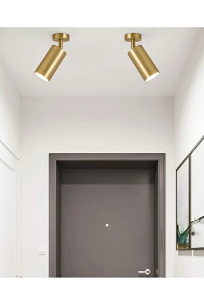 burenze Modern Avize Tavana Sıfır Plafonyer GU-10 duy Eskitme Gold Avize
