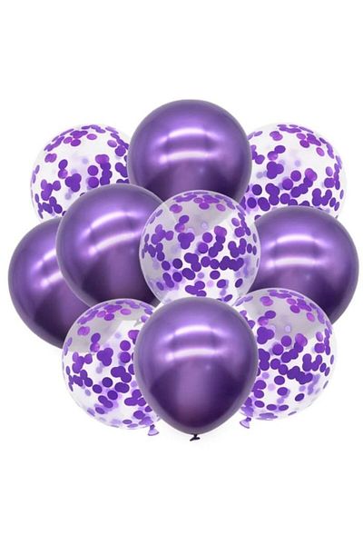 DÜVENCİ TİCARET Set of 10 Confetti Balloons