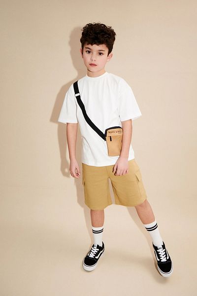 Next Baby Utility Pouch Short Sleeve Boy's T-Shirt and Shorts Set