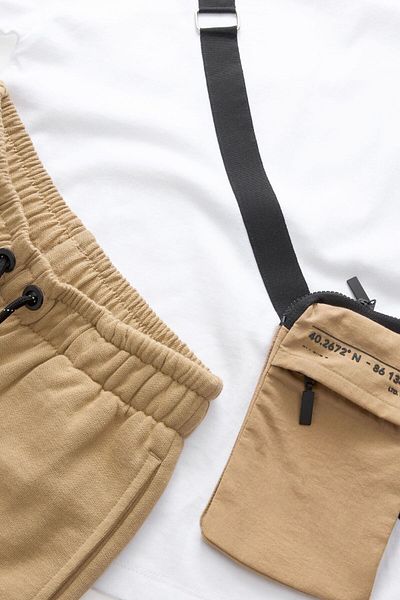 Next Baby Utility Pouch Short Sleeve Boy's T-Shirt and Shorts Set