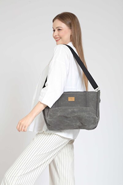 Street Bag Вінтажна канва з додатковими ручками, водонепроникна сумка через плече