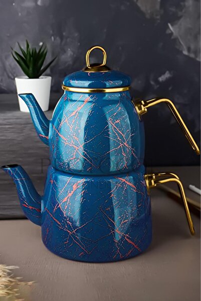 Nishev Protocol London Lüks Elite Class Kırık Mermer Çaydanlık Takımı / Özel Tasarım