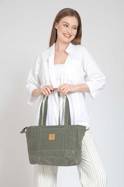 Street Bag Vintage Canvas Waterproof Shoulder Bag with Extra Strap