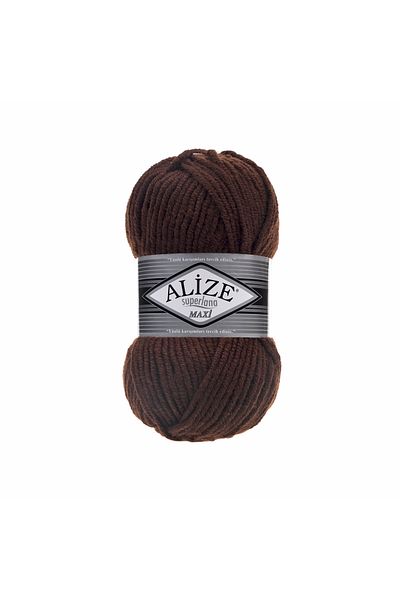 Alize Alize Superlana Maxi 26 Καφέ - 5 Τεμάχια