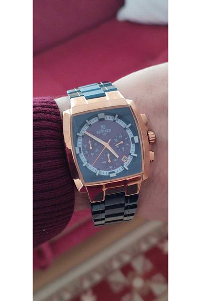 Reward Steel Case Men's Wristwatch Functional 1990
