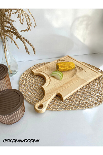 GOLDENWOODEN Πιάτο παρουσίασης από φυσικό ξύλο Axe Ξύλινο πιάτο παρουσίασης (...