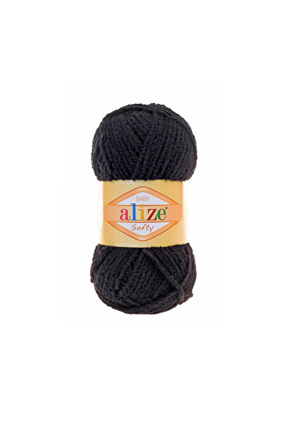 Alize Alize Softy 60 Negru - 5 Bucăți