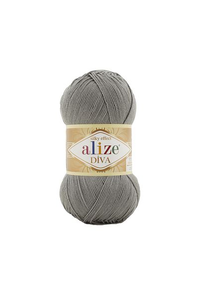 Alize Alize Diva 87 Μεσαίο Γκρι 5 Τεμάχια