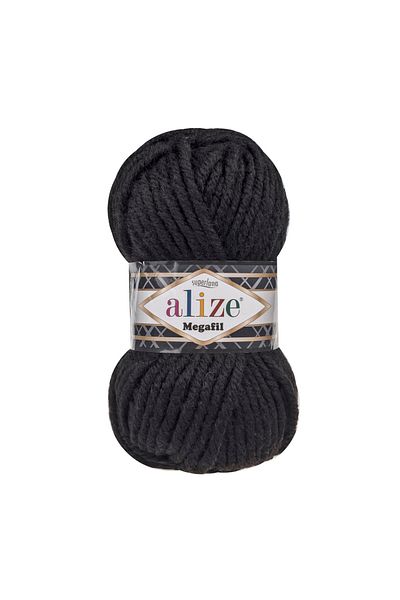 Alize Alize Superlana Megafil 60 Μαύρο - 5 Τεμάχια