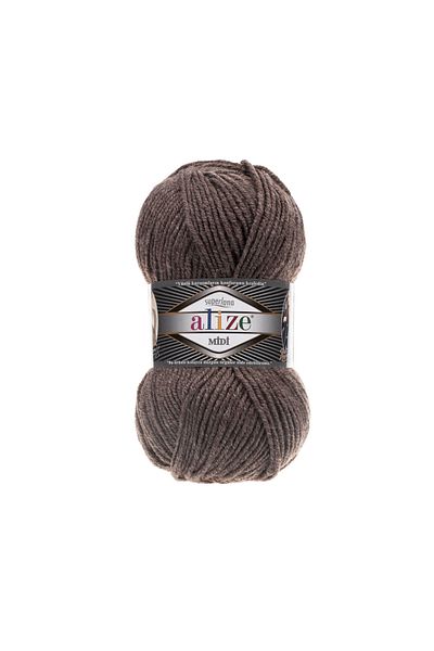 Alize Superlana Midi 240 - 100 Gr.Cocoa Hand Knitting Yarn