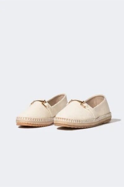 faaf ASKA FAAF KadınTokalı Keten Malzeme Espadril