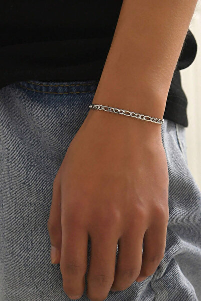 Bluem سوار فيجاروس رمادي اللون من الفولاذ للرجال - سلسلة رجالية من الفولاذ المستورد المقاوم للتشويه