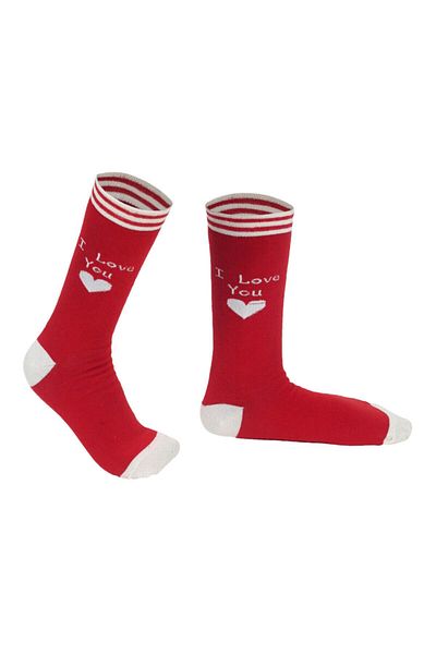 Çorap Time Дамски чорапи Red Love Design