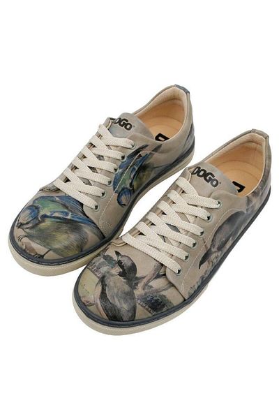 Dogo Adidași din piele vegană - Adidași pentru femei cu design Birds of the Castle