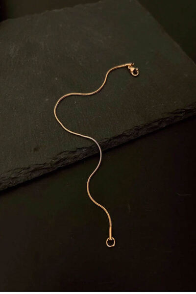 Bluem سوار رجالي إيطالي رفيع من الفولاذ المقاوم للتشويه باللون الأصفر - سلسلة رجالية من الفولاذ المقاوم للتشويه مستوردة