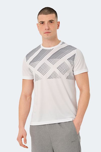 Slazenger ΚΟΚΚΙΝΟ Λευκό ανδρικό μπλουζάκι