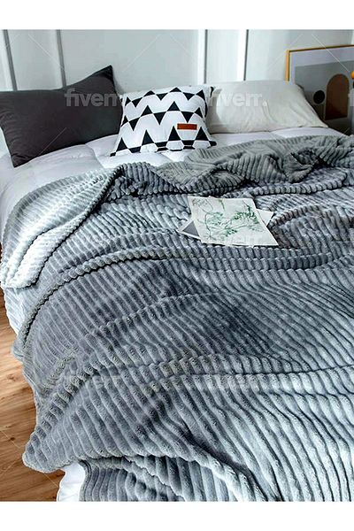 Mrvhome Wellsoft TV Blanket Single Blanket Anthracite