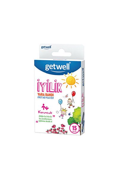 Getwell سوبر بوي الطفل الجرح الأبيض 15 قطعة