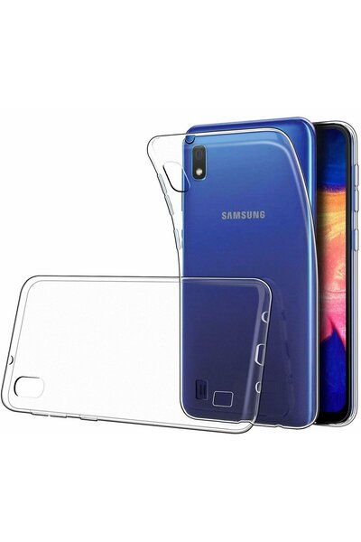 AQUA AKSESUAR Samsung Galaxy A10 Uyumlu Kılıf Şeffaf Ve Esnek Darbe Koruyucu ...