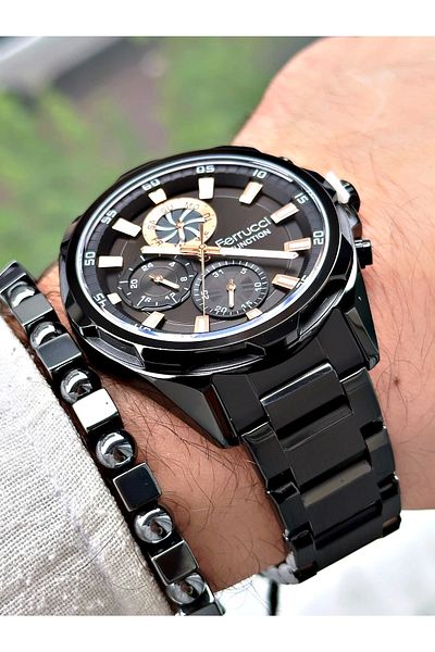 Ferrucci Function Function Men's Wristwatch Bracelet Combination