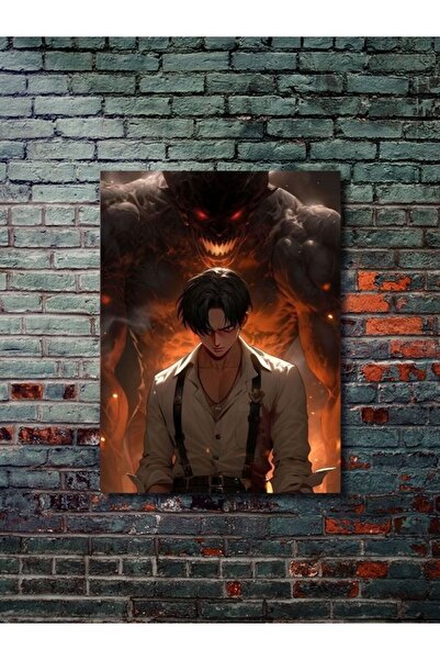 ZNC Levi Ackerman - Attack On Titan, Anime - Manga Serisi, Özel Tasarım Kağıt...