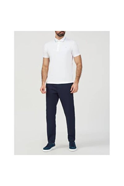 PAUL&SHARK Men's Woven Polo Collar Sleeveless Casual White Polo Collar T-Shirt24411340-010