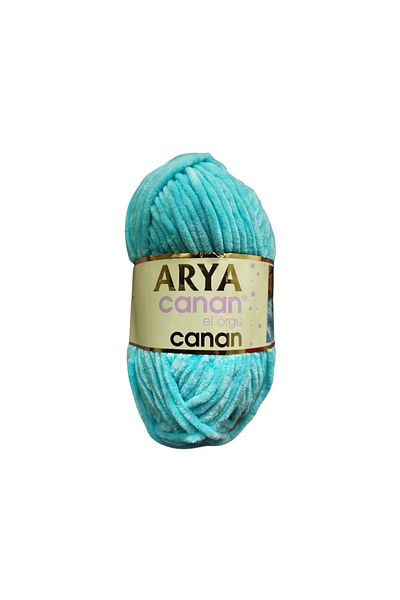 canan Arya Yarn Turquoise Velvet Knitted - Dress (ARY-006)
