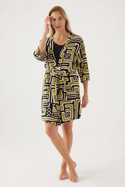 Pierre Cardin Σετ γυναικεία σορτς πιτζάμες 3 τεμαχίων New Season με ρόμπα