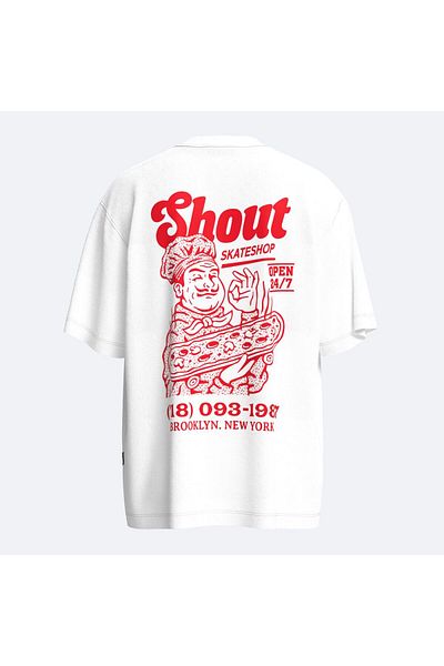 Shout Μπλουζάκι Unisex Oversize Skate Shop