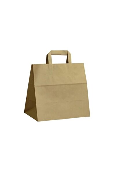 GİZPAK Içten Saplı Kraft Kağıt Çanta 28x28x16cm 50 Adet