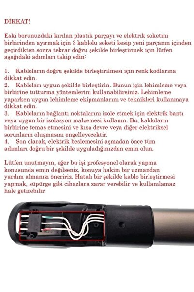 Philips Κιτ επισκευής σωλήνων κάθετης ηλεκτρικής σκούπας XC 7043 Speed Pro Max και μεταλλικό ελατήριο