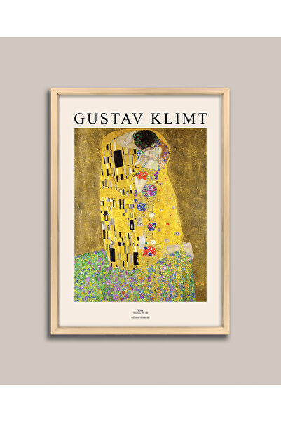 Vetro Design Γκουστάβ Κλιμτ - Αφίσα με ξύλινο πλαίσιο με τον κόμπο του Κισσού
