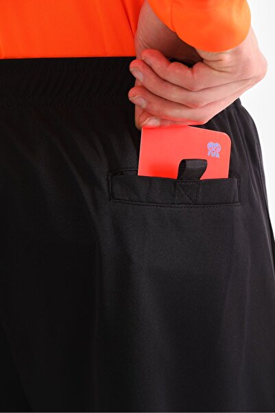 K18 Düz Siyah Aday ve İl Hakem Şortu K0165