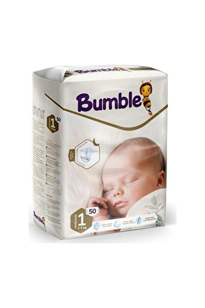 Bumble 1 Numara Yeni Doğan Bebek Bezi Eko Paket 50 Adet | 2-5 Kg
