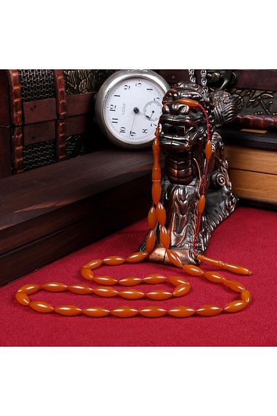 TESBİHCİBABA Master Shooting from Ottoman Old House - Amber Prayer Beads