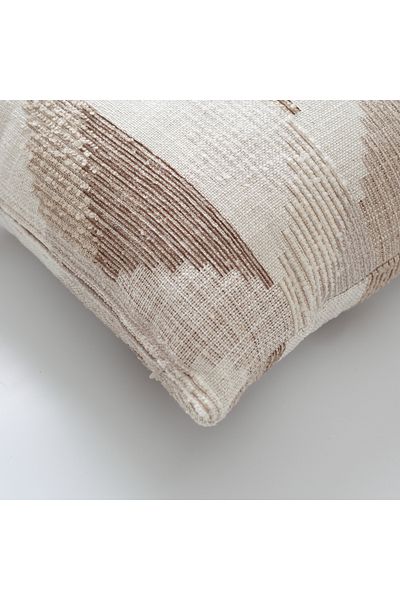 Fineroom Living "Nevio" - Φυσικό μαξιλάρι ριχτάρι με γεωμετρικό σχέδιο 45x45 (περιλαμβάνεται εσωτερικό μαξιλάρι)