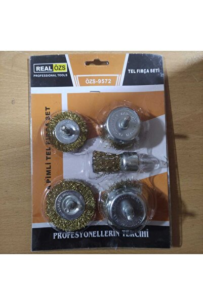 Real Özs TEL FIRÇA SETİ 5 ADET ÖZS-9572 PİMLİ TEL FIRÇA KALİTELİ