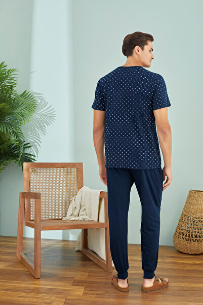 Svm 9479 ERKEK BASKILI PİJAMA TAKIM