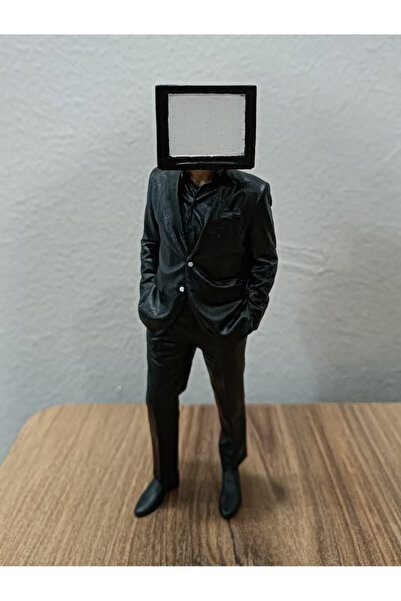 3DLAYERCRAFT Skibidi Toilet Tvman Figürü 20 cm - Şibili Tuvalet Tvman Kamera ...