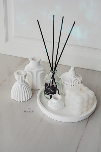 ersustore Oda Kokusu Mum Ve Dekorasyon Obje Seti