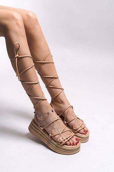 Riccon Phusuha Women's Sandals0012313 Nude