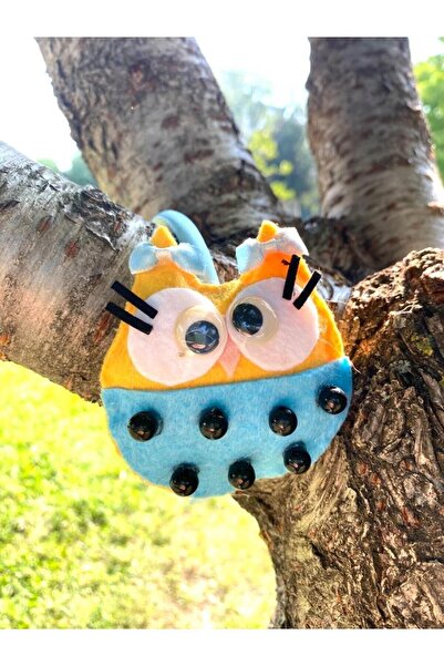 canan dizayn Dječja kruna sa cvetnim motivima i figuricama ptica od filca