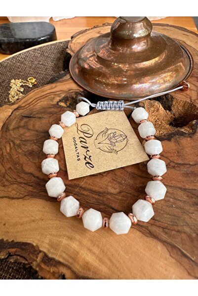 parze doğaltaş قابل للتعديل مكرميه حبل مضفر سوار Moonstone